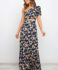 PUP27 Deaville Skirt - Navy Wedding Guest