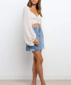 PUP54 Doja Skirt - Mid Wash