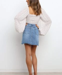 PUP54 Doja Skirt - Mid Wash