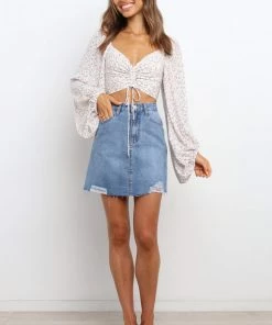 PUP54 Doja Skirt - Mid Wash