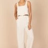 PUP8 Eleanor High Waisted Pants - Beige