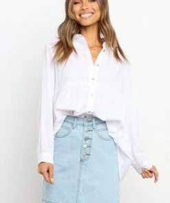 PUP14 Eli Skirt - Light Wash