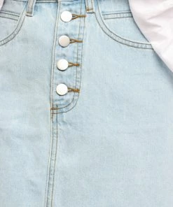 PUP14 Eli Skirt - Light Wash