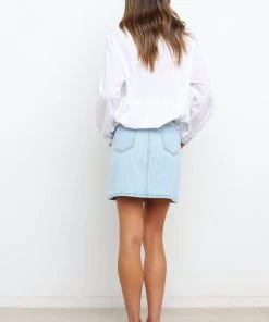 PUP14 Eli Skirt - Light Wash