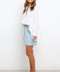 PUP14 Eli Skirt - Light Wash