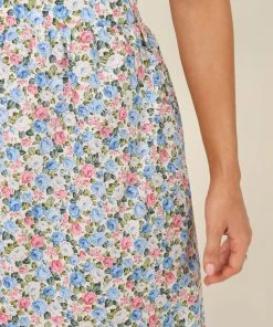 PUP29 Clothing Fleur Skirt - Blue Floral