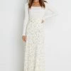 PUP14 Florence Skirt - Cream Floral Clothing