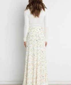 PUP14 Florence Skirt - Cream Floral Clothing