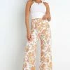 PUP52 Clothing Gimmie Pants - Cream Floral