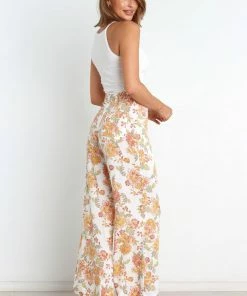 PUP52 Clothing Gimmie Pants - Cream Floral