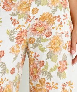 PUP52 Clothing Gimmie Pants - Cream Floral