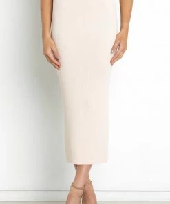 PUP14 Bump Friendly Haisley Skirt - Beige