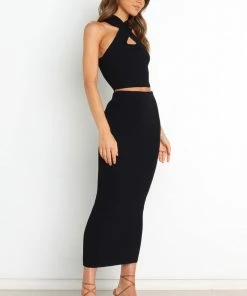 PUP14 Bump Friendly Haisley Skirt - Black