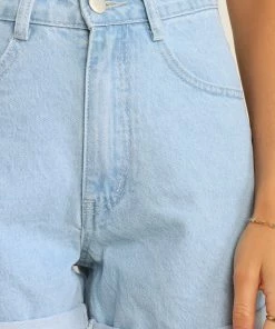 PUP54 Hannah Shorts - Light Blue Wash Clothing