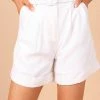 PUP55 Harriet High Waisted Shorts - White For The Bride