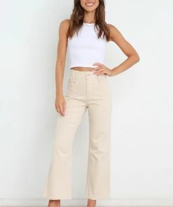 PUP54 Henderson Jeans - Beige Clothing