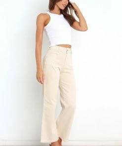 PUP54 Henderson Jeans - Beige Clothing