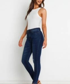 PUP54 Holly Jeans - Mid Blue Wash Clothing