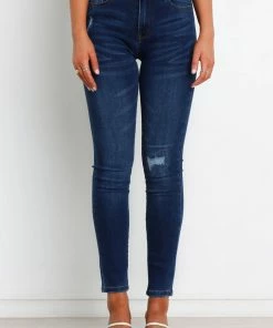 PUP54 Holly Jeans - Mid Blue Wash Clothing