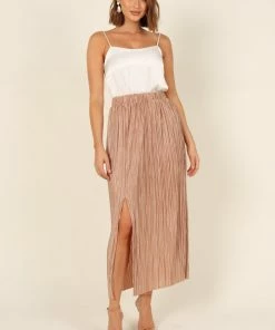 PUP14 Ivy Skirt - Beige Clothing