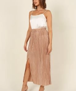 PUP14 Ivy Skirt - Beige Clothing