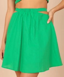 PUP14 Clothing Julia Mini Skirt - Green