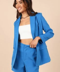 PUP4 Clothing Kali Tailored Shorts - Blue