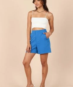 PUP4 Clothing Kali Tailored Shorts - Blue