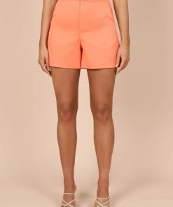 PUP4 Clothing Kali Tailored Shorts - Orange