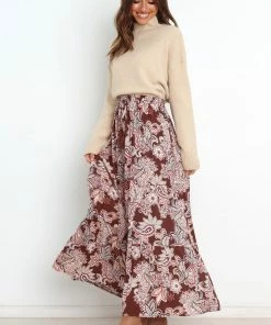 PUP52 Katherine Skirt - Chocolate Brown