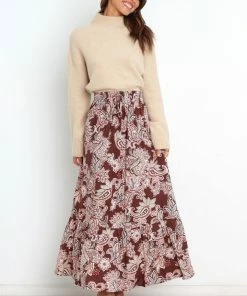 PUP52 Katherine Skirt - Chocolate Brown