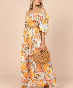 PUP52 Bump Friendly Kiara Maxi Skirt - Pale Blue