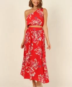 PUP4 Clothing Laura Skirt - Red Floral