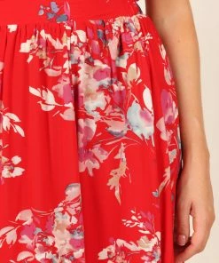 PUP4 Clothing Laura Skirt - Red Floral