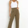 PUP55 Lexie Pants - Olive Green