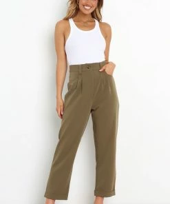 PUP55 Lexie Pants - Olive Green