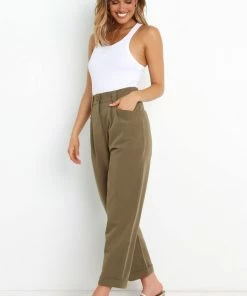 PUP55 Lexie Pants - Olive Green