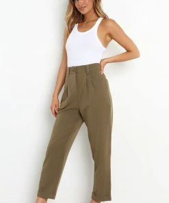 PUP55 Lexie Pants - Olive Green