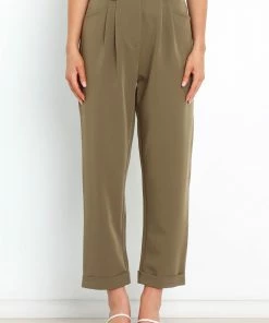 PUP55 Lexie Pants - Olive Green