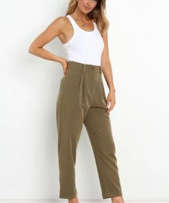 PUP55 Lexie Pants - Olive Green