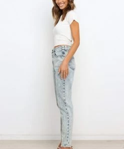 PUP55 Lily Jeans - Mid - Wash Clothing