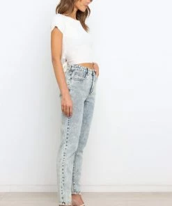 PUP55 Lily Jeans - Mid - Wash Clothing