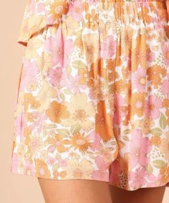 PUP51 Lucas High Waisted Shorts - Orange