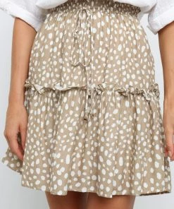 PUP27 Luda Skirt - Beige Clothing