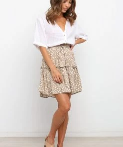 PUP27 Luda Skirt - Beige Clothing