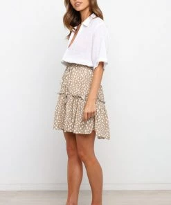 PUP27 Luda Skirt - Beige Clothing