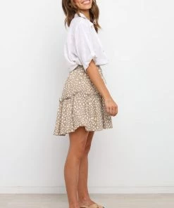PUP27 Luda Skirt - Beige Clothing
