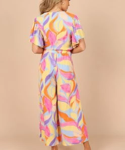 PUP49 Luis Wide Leg Pants - Blue Multi