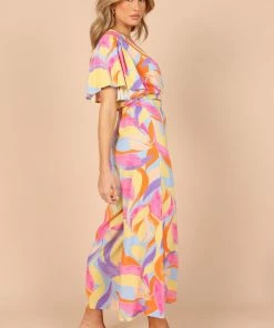 PUP49 Luis Wide Leg Pants - Blue Multi