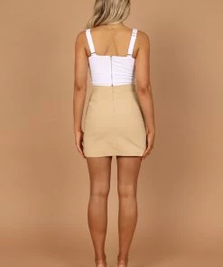 PUP4 Manhattan Mini Skirt - Beige